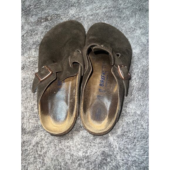 Birkenstock Boston Sandals Size 7-7.5 Brown - Picture 2 of 6